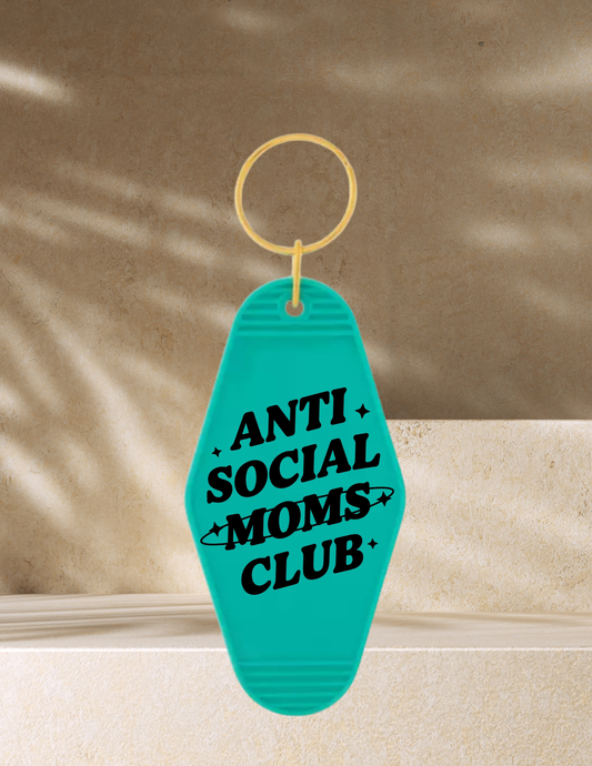 Anti-Social Mom Customized Acrylic Motel Keychain