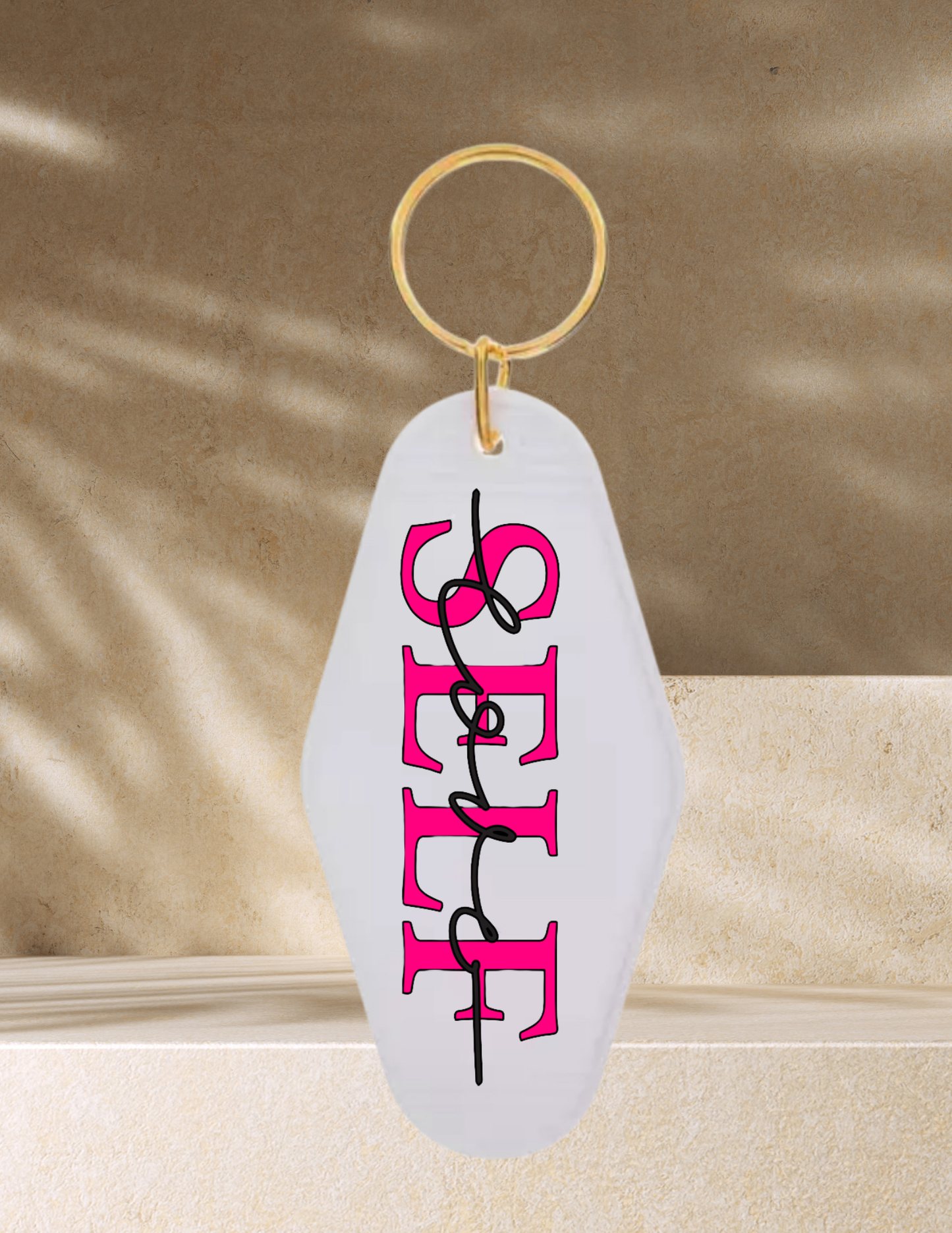 Self Love Acrylic Motel Keychain