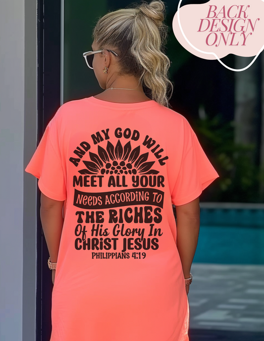 Philippians 4:19 Shirt