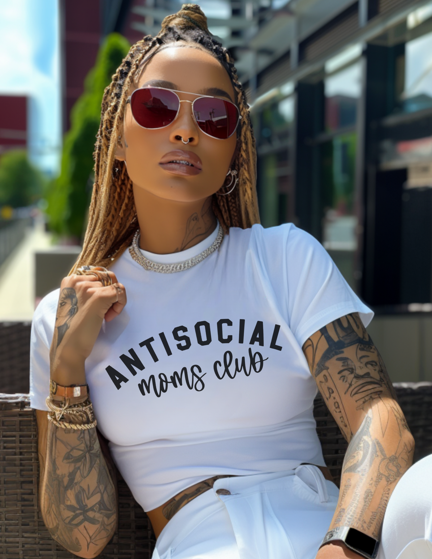 AntiSocial Moms Club Crop Top