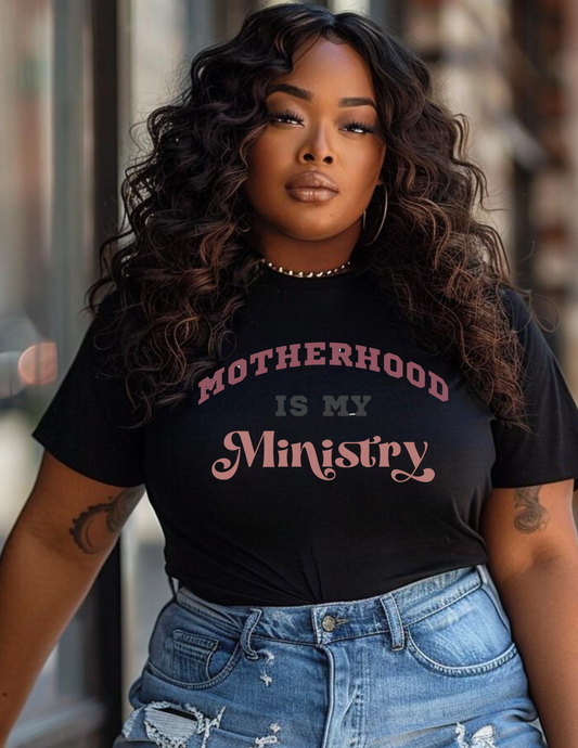 Motherhood Is My Ministry Shirt - Mauve