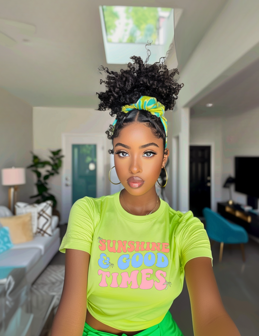 Sunshine & Good Times Neon Shirt