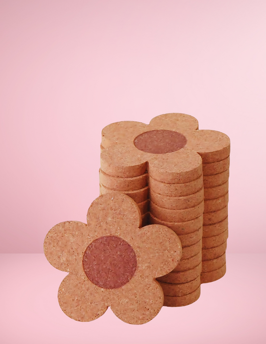 Cork Flower Coaster