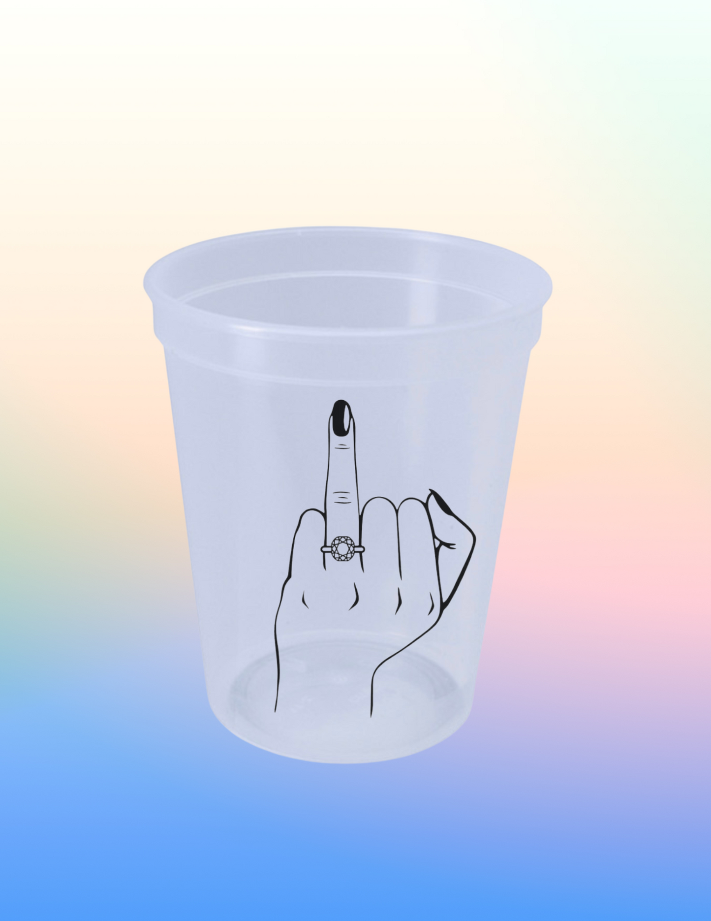 Ring Finger Reusable Party Cup