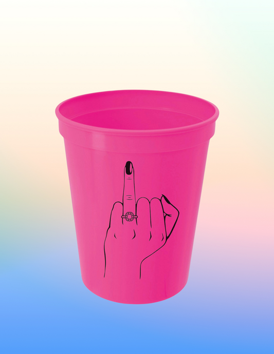 Ring Finger Reusable Party Cup